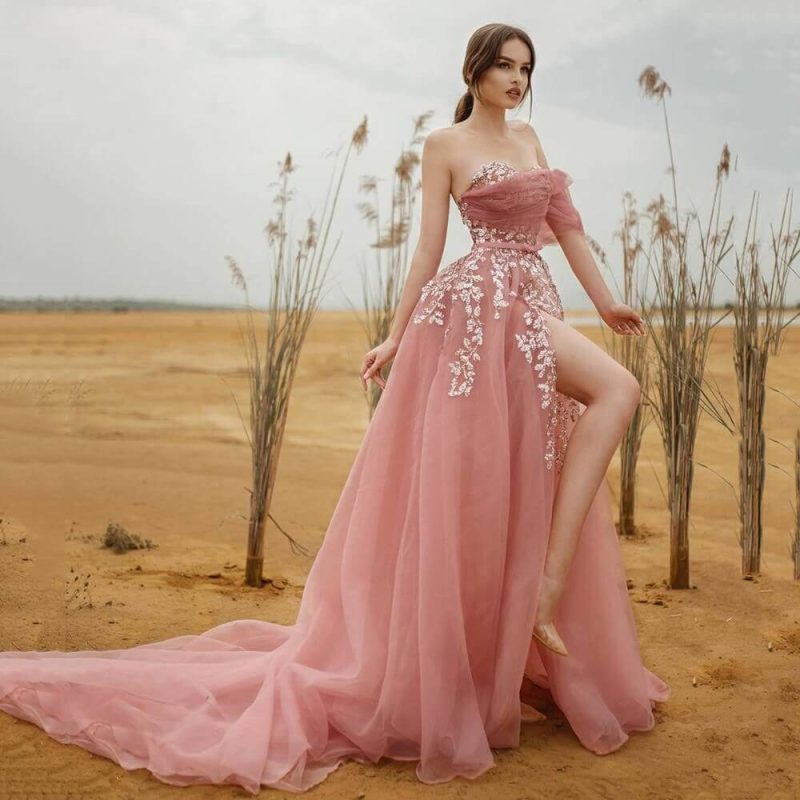 Robe de mariee princesse rose