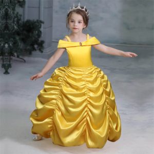 Robe princesse jaune