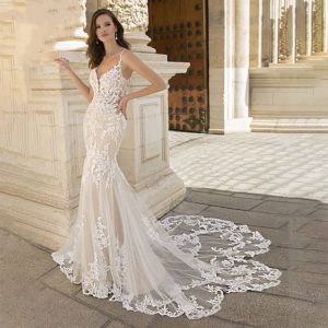 robe de mariee princesse bretelle