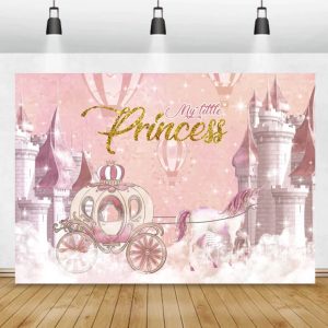 toile de fond anniversaire princesse